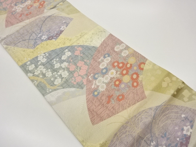 JAPANESE FUKURO OBI / WOVEN SHIKISHI PATTERN